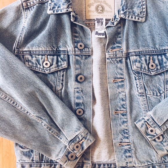 Vintage 90s Arizona Jean Co. Big Ring Denim Jacket - Picture 5 of 8